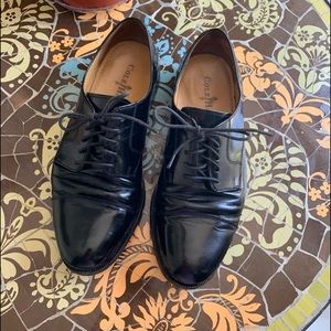 COLE HAAN Black Leather Lace up Shoe Sz:9